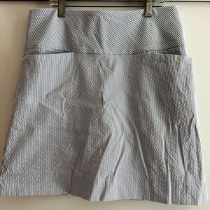 Striped Blue and White Women's Skirt
